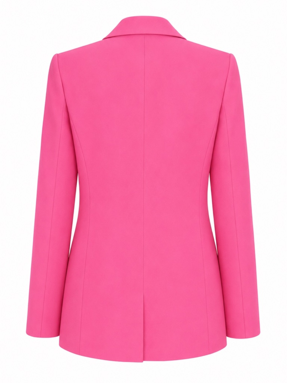 B17 Express Hot Pink Double-Breasted Blazer NWOT Small Fully Lined Shoulder Pads - Picture 4 of 6